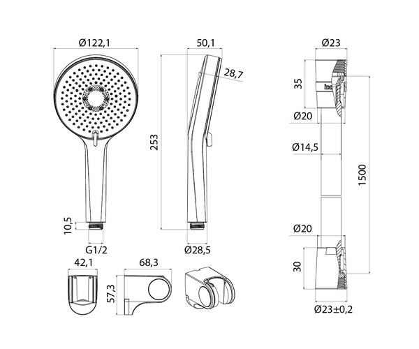 душевой набор IDDIS OPTIMA HOME